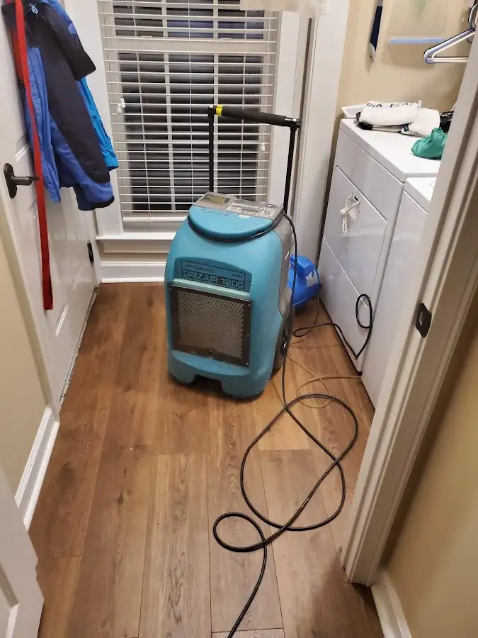 Commercial dehumidifier deployed for Flood Damage Cleanup in Fort Meade